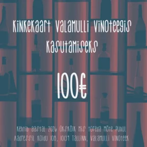 Valamulli kinkekaart veiniarmastajale 100EUR / Valamulli gift card for a wine lover 100EUR